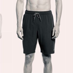 Nike Dri Fit Black and Blue Swim Trunks Swimming Shorts